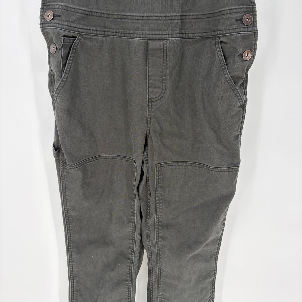 REI Co-op Trailsmith Workwear Overalls Double Knee Green Gray Women's 8 - Picture 4 of 10
